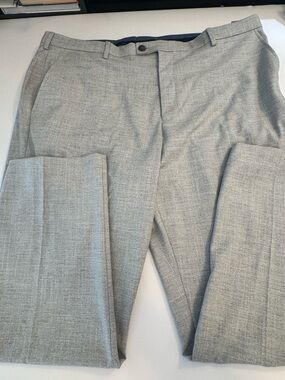 Perry Ellis Premium Light Gray Tailored Fit Dress Pants NWT